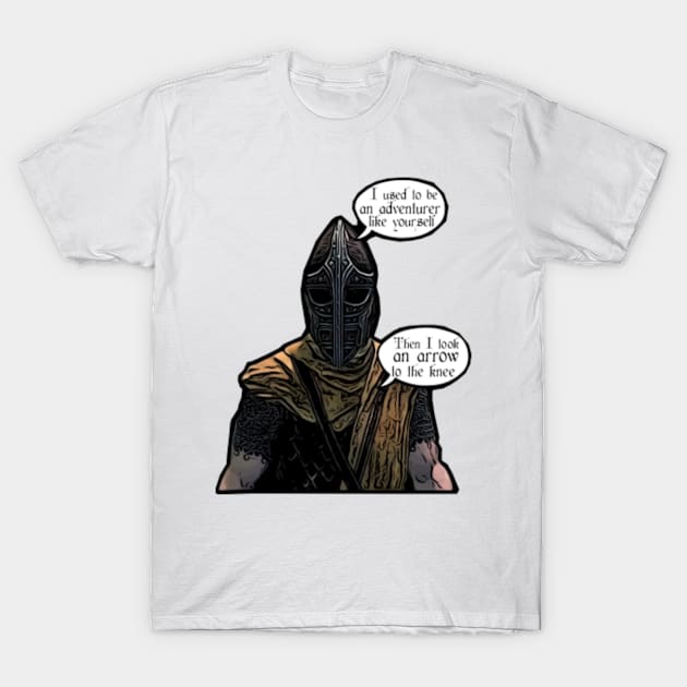 Skyrim - I used to be an adventurer T-Shirt by stupid simple designs